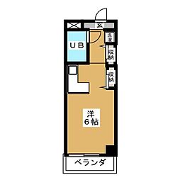 ジュネパレス新松戸第16 ワンルームの間取図画像
