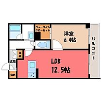 フォンテーヌ 八千代  ｜ 栃木県宇都宮市八千代1丁目（賃貸アパート1LDK・2階・48.17㎡） その2