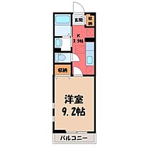 ハーモニクス  ｜ 栃木県宇都宮市今宮2丁目（賃貸アパート1K・2階・32.06㎡） その2