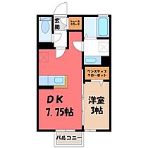 ベルーネ・ココ  ｜ 茨城県結城市大字結城（賃貸アパート1DK・2階・29.25㎡） その2