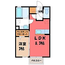 ウエリントン  ｜ 茨城県結城市大字結城（賃貸アパート1LDK・1階・29.44㎡） その2