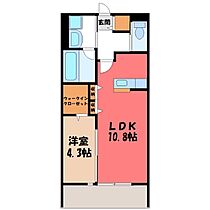 エクリプス  ｜ 栃木県下野市祇園1丁目（賃貸アパート1LDK・3階・40.27㎡） その2