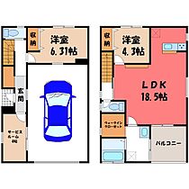 ＆ Cars B  ｜ 栃木県河内郡上三川町しらさぎ1丁目（賃貸一戸建2LDK・1階・120.68㎡） その2