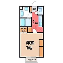 Royal Wit E  ｜ 栃木県小山市城西1丁目（賃貸アパート1K・1階・26.71㎡） その2