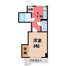 小山ステーションヒルズ  ｜ 栃木県小山市駅東通り2丁目（賃貸マンション1K・5階・22.68㎡） その2