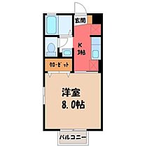 ピュアクレスト  ｜ 栃木県宇都宮市宮原3丁目（賃貸アパート1K・1階・26.93㎡） その2