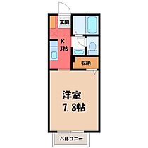 モン レーヴ A棟  ｜ 栃木県栃木市大平町富田（賃貸アパート1K・2階・26.08㎡） その2