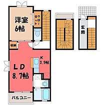 プチボヌール  ｜ 栃木県真岡市熊倉町（賃貸アパート1LDK・3階・53.01㎡） その2