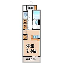 プレッソ S.R.W  ｜ 栃木県宇都宮市今泉町（賃貸マンション1K・1階・30.96㎡） その2