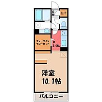 ヴェレーロ・クレッセント 住居  ｜ 栃木県小山市神鳥谷5丁目（賃貸マンション1K・2階・33.34㎡） その2