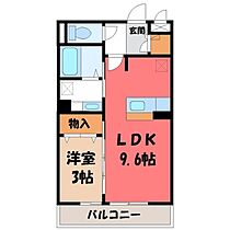 ピア・プランドール  ｜ 栃木県宇都宮市駒生2丁目（賃貸アパート1LDK・3階・33.39㎡） その2