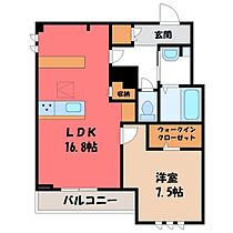 エクラ プラティニ  ｜ 栃木県宇都宮市峰2丁目（賃貸マンション1LDK・1階・59.14㎡） その2