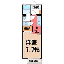 グラバーティハイツ ミネ  ｜ 栃木県河内郡上三川町大字上蒲生（賃貸アパート1K・1階・27.18㎡） その2