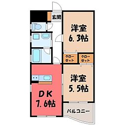 東武宇都宮線 南宇都宮駅 徒歩19分