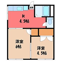 🉐敷金礼金0円！🉐東武宇都宮線 おもちゃのまち駅 徒歩8分
