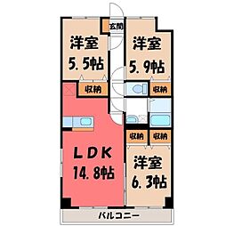 宇都宮芳賀ライトレール線 駅東公園前駅 徒歩5分