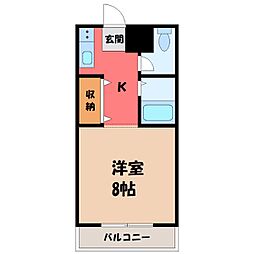 JR東北本線 小山駅 徒歩25分 3階/-