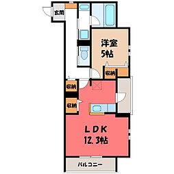 間取図画像 1LDK