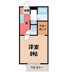間取図画像 1K