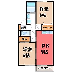 JR東北本線 宇都宮駅 バス20分 山崎街道入口下車 徒歩5分 1階/-