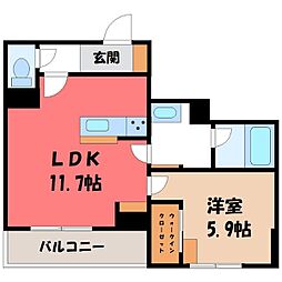 宇都宮芳賀ライトレール線 峰駅 徒歩6分 1階/-