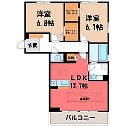 宇都宮芳賀ライトレール線 駅東公園前駅 徒歩18分 1階/-