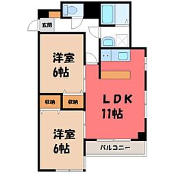 JR東北本線 宇都宮駅 バス17分 下戸祭二丁目下車 徒歩3分 7階/-