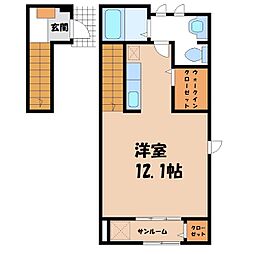 東武宇都宮線 東武宇都宮駅 バス11分 中丸下車 徒歩3分 2階/-