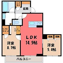 東武宇都宮線 江曽島駅 徒歩23分 2階/-