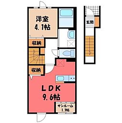 東武宇都宮線 江曽島駅 徒歩3分 2階/-