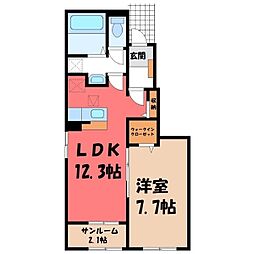 JR日光線 鹿沼駅 4km 1階/-