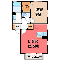 東武宇都宮線 江曽島駅 徒歩17分 2階/-