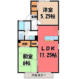 🉐敷金礼金0円！🉐東北本線 石橋駅 バス21分 上三川小学校前下...