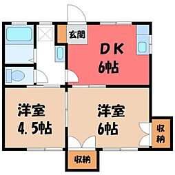 東武宇都宮線 江曽島駅 徒歩8分 1階/-