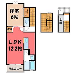 ラ・フランセ大沼 1LDKの間取図画像