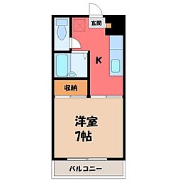JR東北本線 岡本駅 3.1km 2階/-