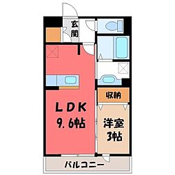 クレストコート B 2階