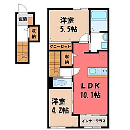 JR東北本線 石橋駅 徒歩23分 2階/-