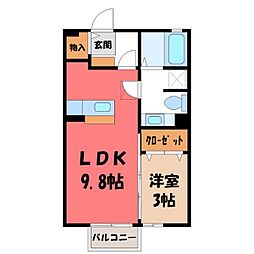 真岡鐵道 真岡駅 バス15分 亀山東下車 徒歩6分 1階/-