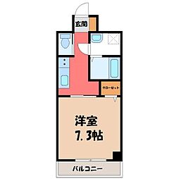 IRMS III 1Kの間取図画像