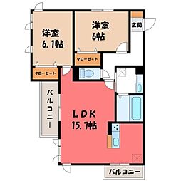 JR東北新幹線 小山駅 バス18分 城南公園入口下車 徒歩2分