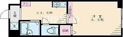 エステートN 1Kの間取図画像