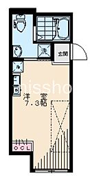 トリアス・アクシス府中本町 ワンルームの間取図画像