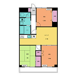 PARK MODERN 西葛西 3階3LDKの間取り