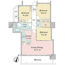 間取図画像 3LDK