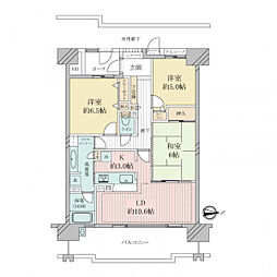 レスタージュヴィルアール 3LDKの間取り