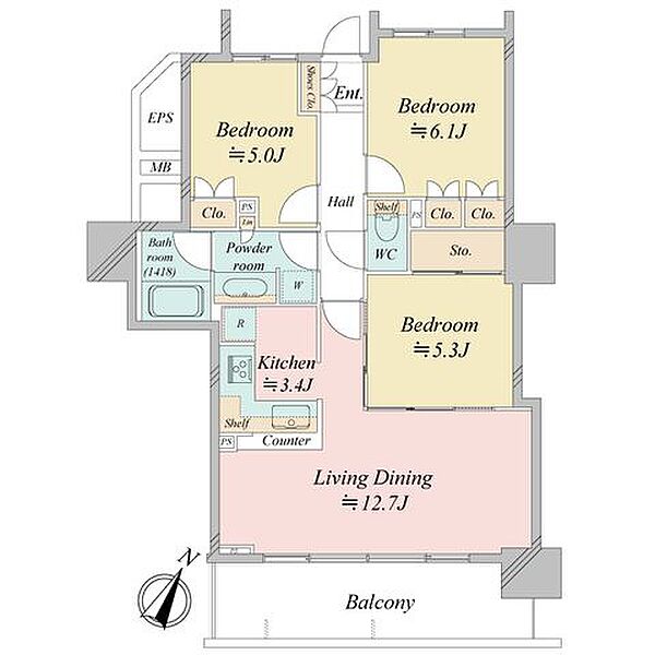 間取りを拡大表示