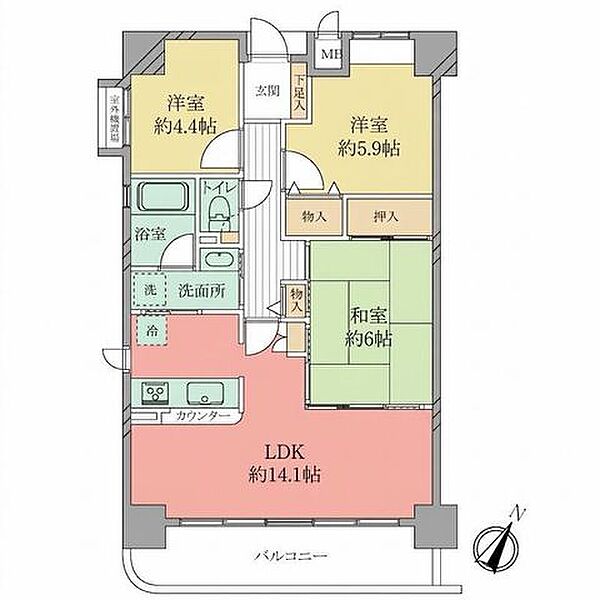 間取りを拡大表示
