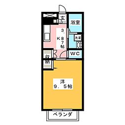 間取図画像 1K