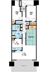 リーベスト西千葉 3LDKの間取図画像